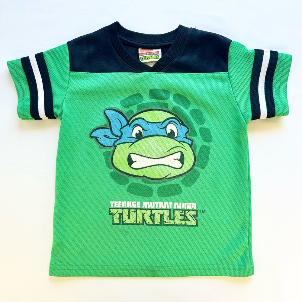 Vintage TMNT Green Kids Shirt Jersey Style